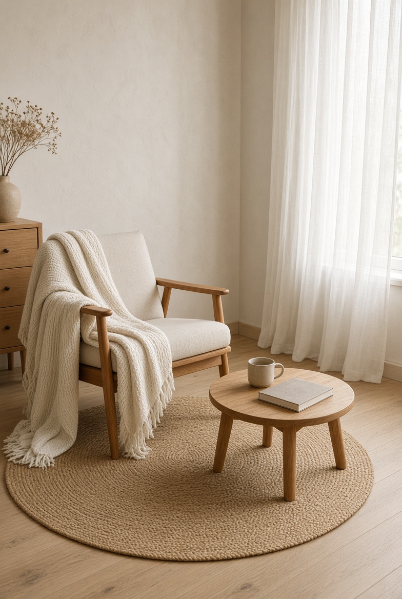 Empty chair in a quiet room
